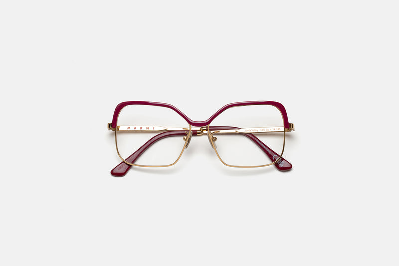 Unila Valley Optical Burgundy Gold - Retrosuperfuture USA -