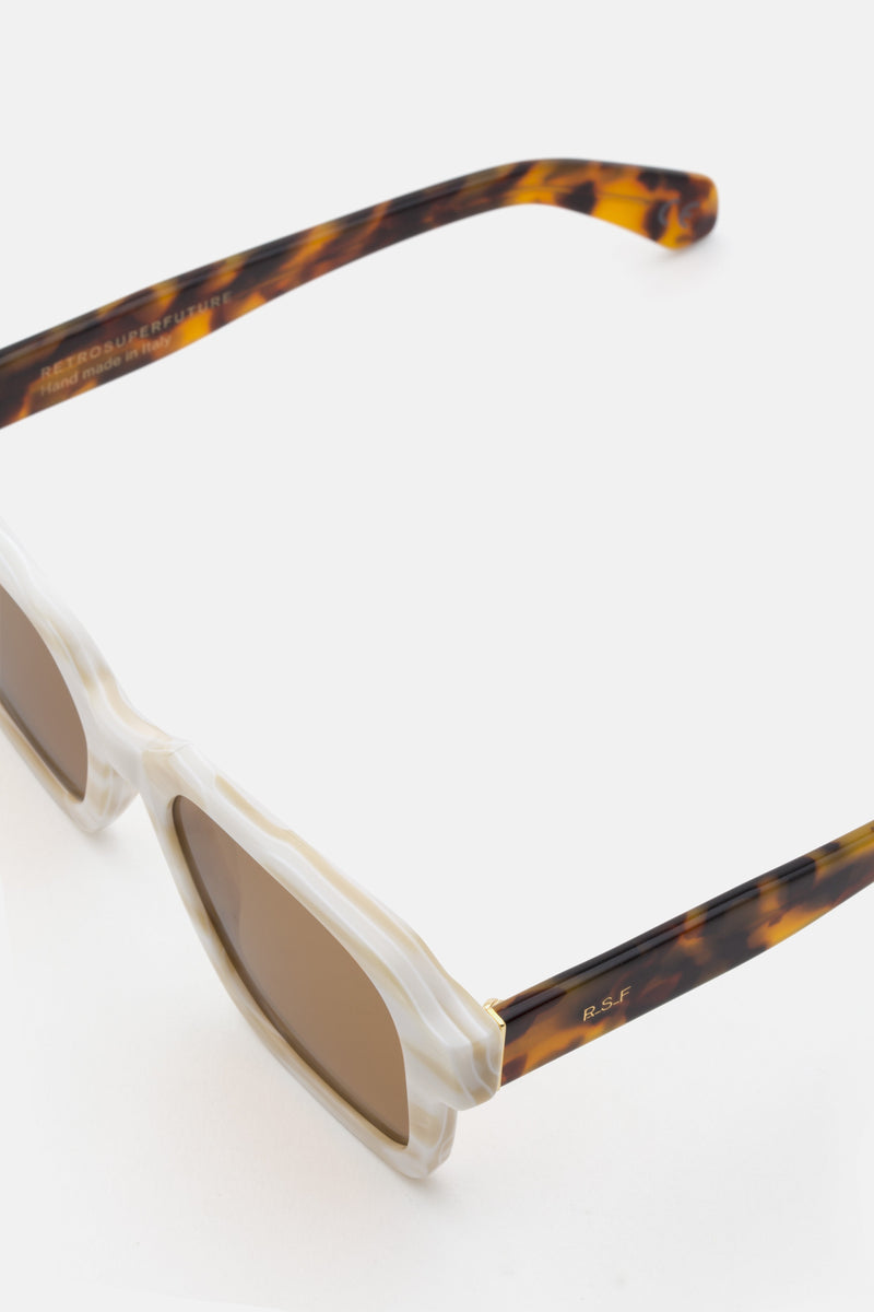 Vasto White Shell Havana - Retrosuperfuture USA -