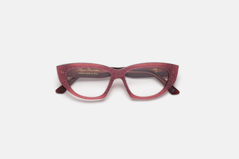 Kitti Op Dark Pink Glitter - Retrosuperfuture USA -