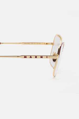 Unila Valley Optical Burgundy Gold - Retrosuperfuture USA - — 3