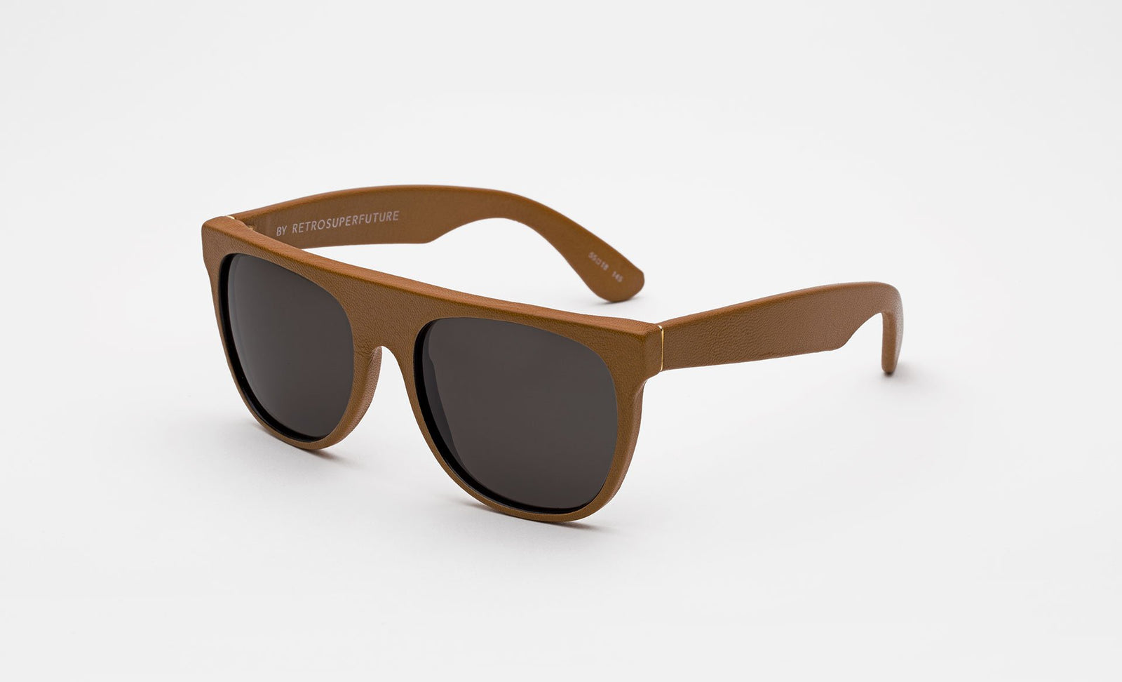 Flat Top Beige Leather - Retrosuperfuture USA -