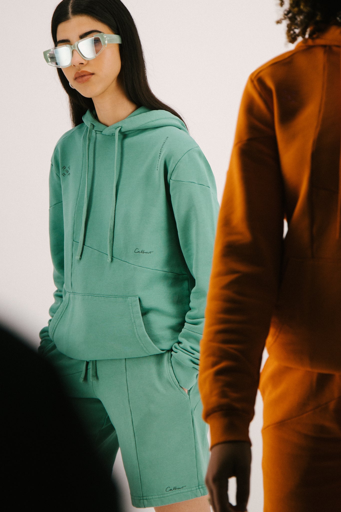 RSF x DC Deconstructed Hoodie Mint - Retrosuperfuture USA -