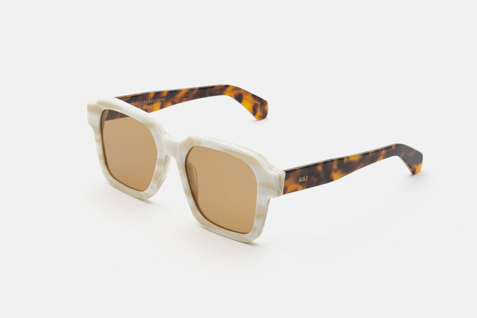 Vasto White Shell Havana - Retrosuperfuture USA -