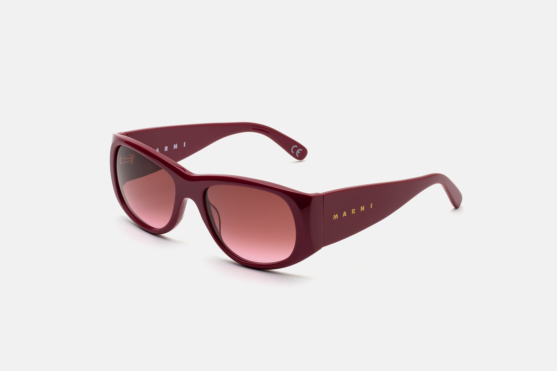MARNI 長方形フレムサンクラス ORINOCO Q8D Orinoco River Bordeaux