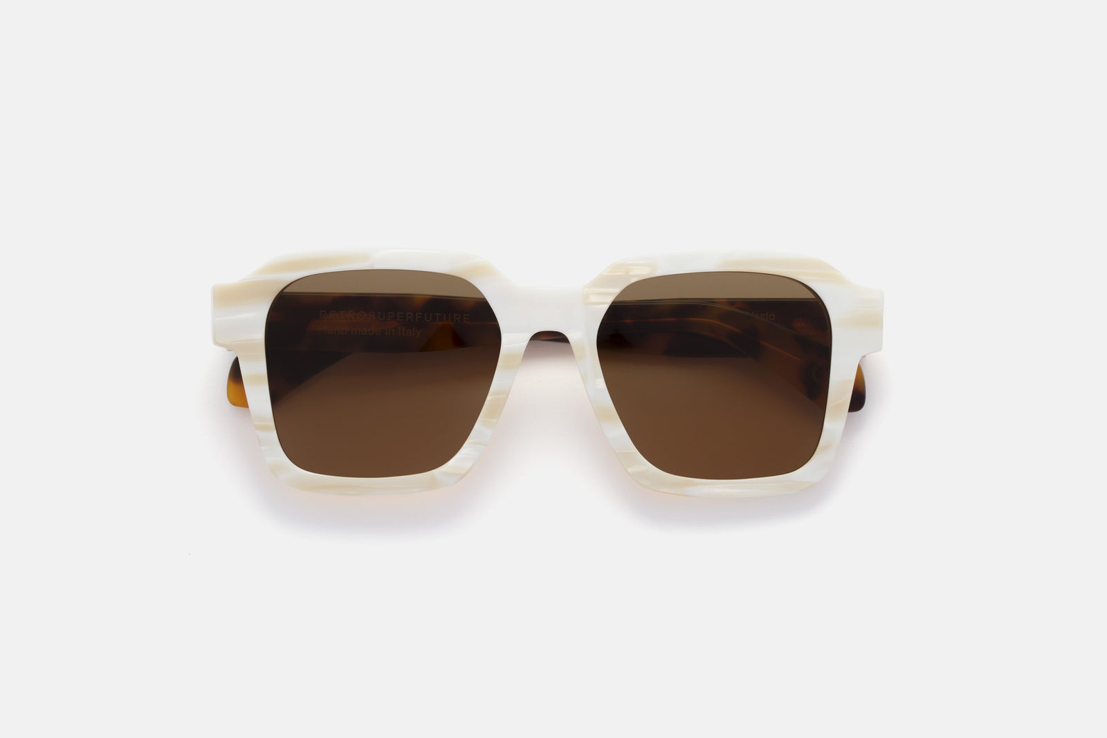 Vasto White Shell Havana - Retrosuperfuture USA -